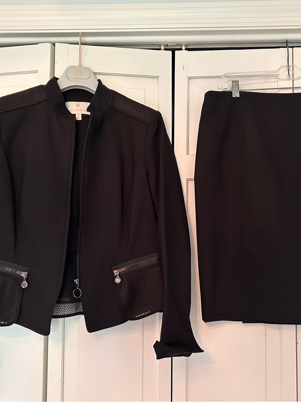 Etcetera Black Skirt Set - Jacket & Pencil Skirt